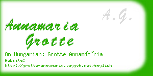 annamaria grotte business card